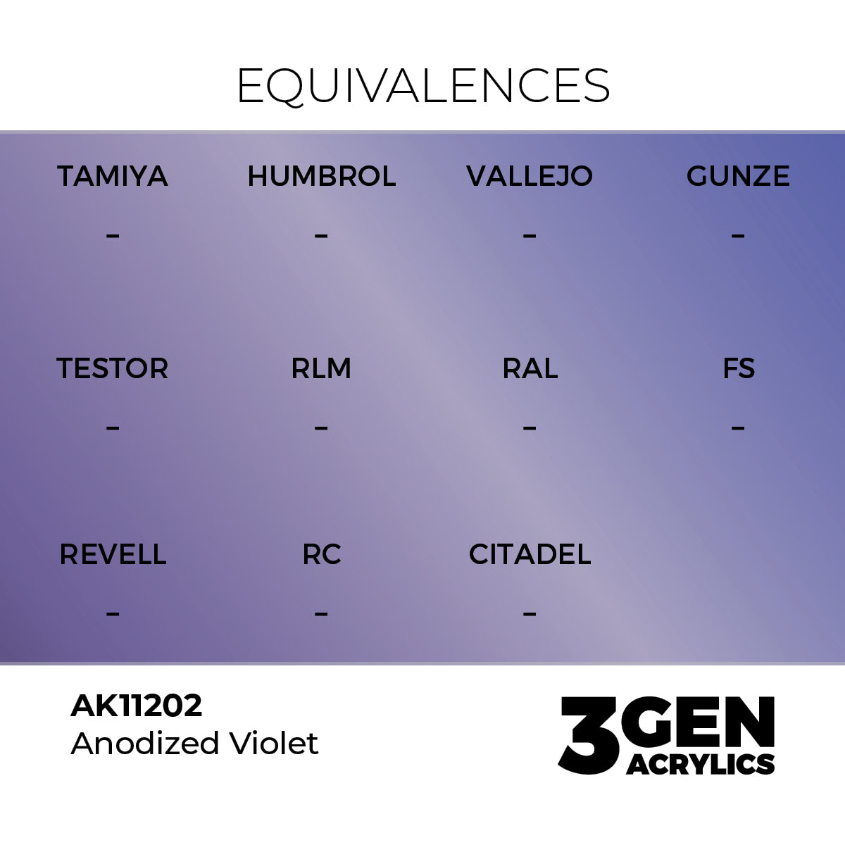 Pot de peinture AK 3GEN AK11202 Anodized Violet - Violet anodisé 18 ml, detail 1