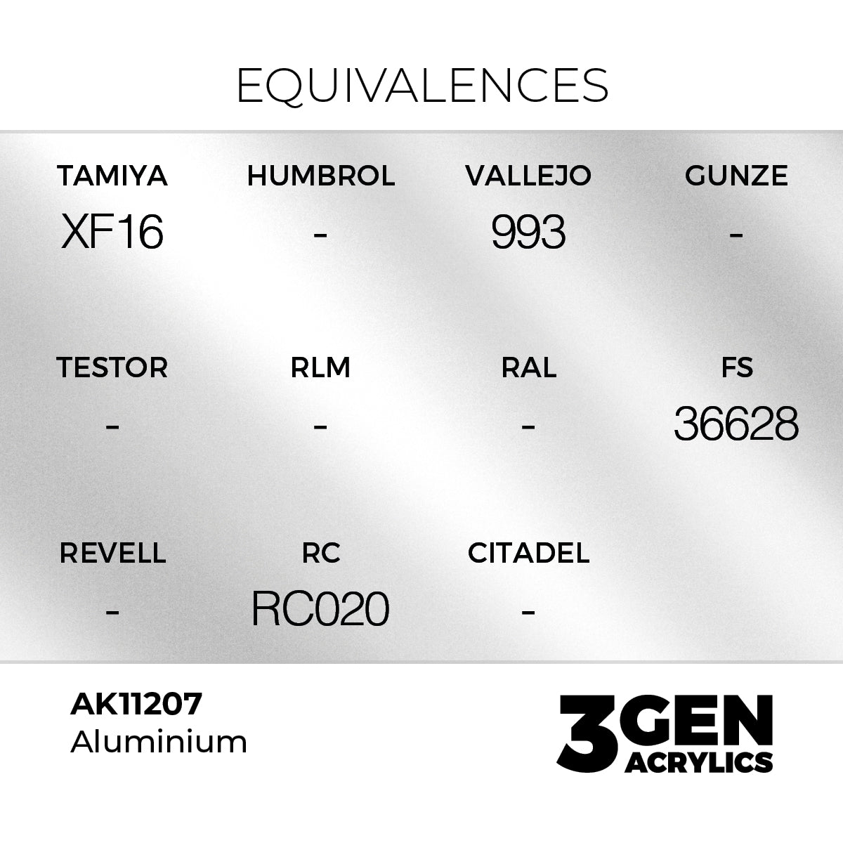 Pot de peinture AK 3GEN AK11207 Aluminium 18 ml, detail 1