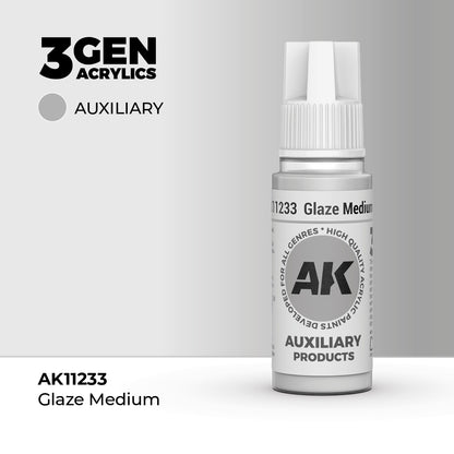 Pot de peinture AK 3GEN AK11233 Glaze Medium - Medium à glacis 18 ml