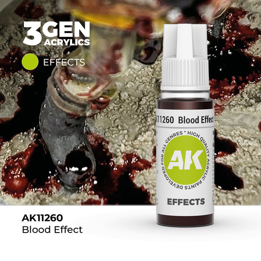 Pot de peinture AK 3GEN AK11260 Blood Effect - Sang 18 ml
