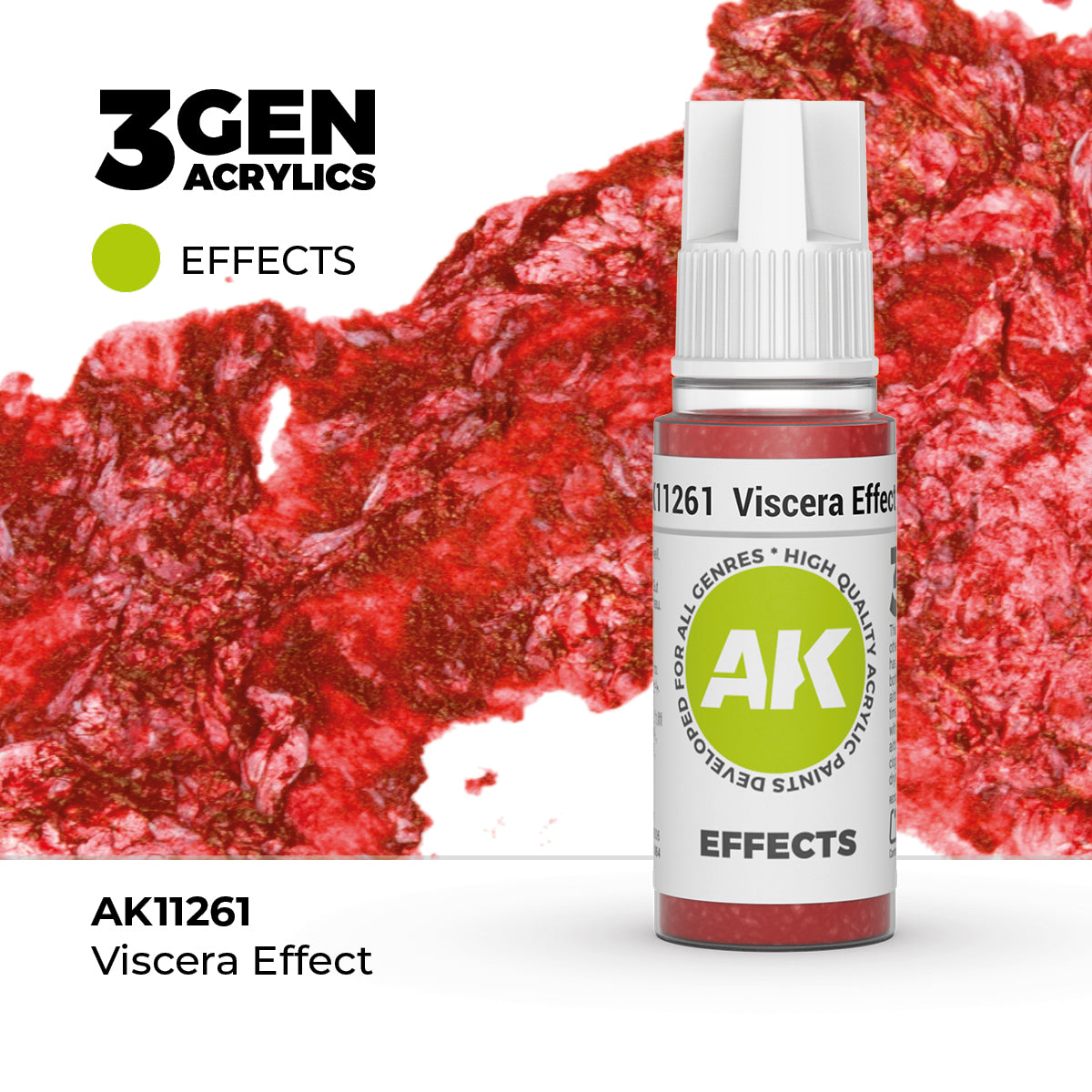 Pot de peinture AK 3GEN AK11261 Viscera Effect - Viscères 18 ml