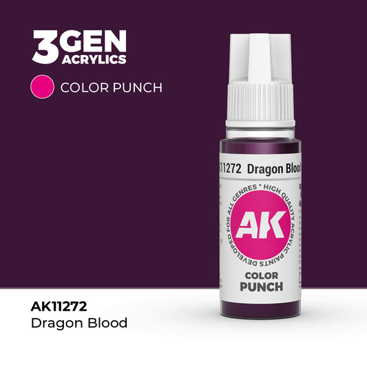 Pot de peinture AK 3GEN AK11272 Dragon Blood - Sang de dragon 18 ml