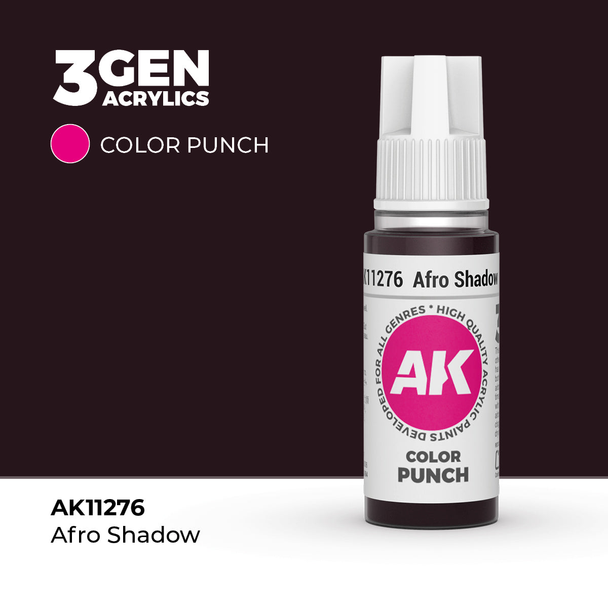 Pot de peinture AK 3GEN AK11276 Afro Shadow - Ombre Afro 18 ml
