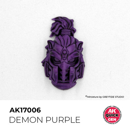 Pot de peinture AK Quick Gen AK17006 Demon Purple - Violet Démoniaque 18 ml, détail 1