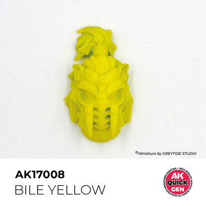 Pot de peinture AK Quick Gen AK17008 Bile Yellow - Jaune Bile 18 ml, détail 1