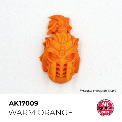 Pot de peinture AK Quick Gen AK17009 Warm Orange - Orange Chaud 18 ml, détail 1