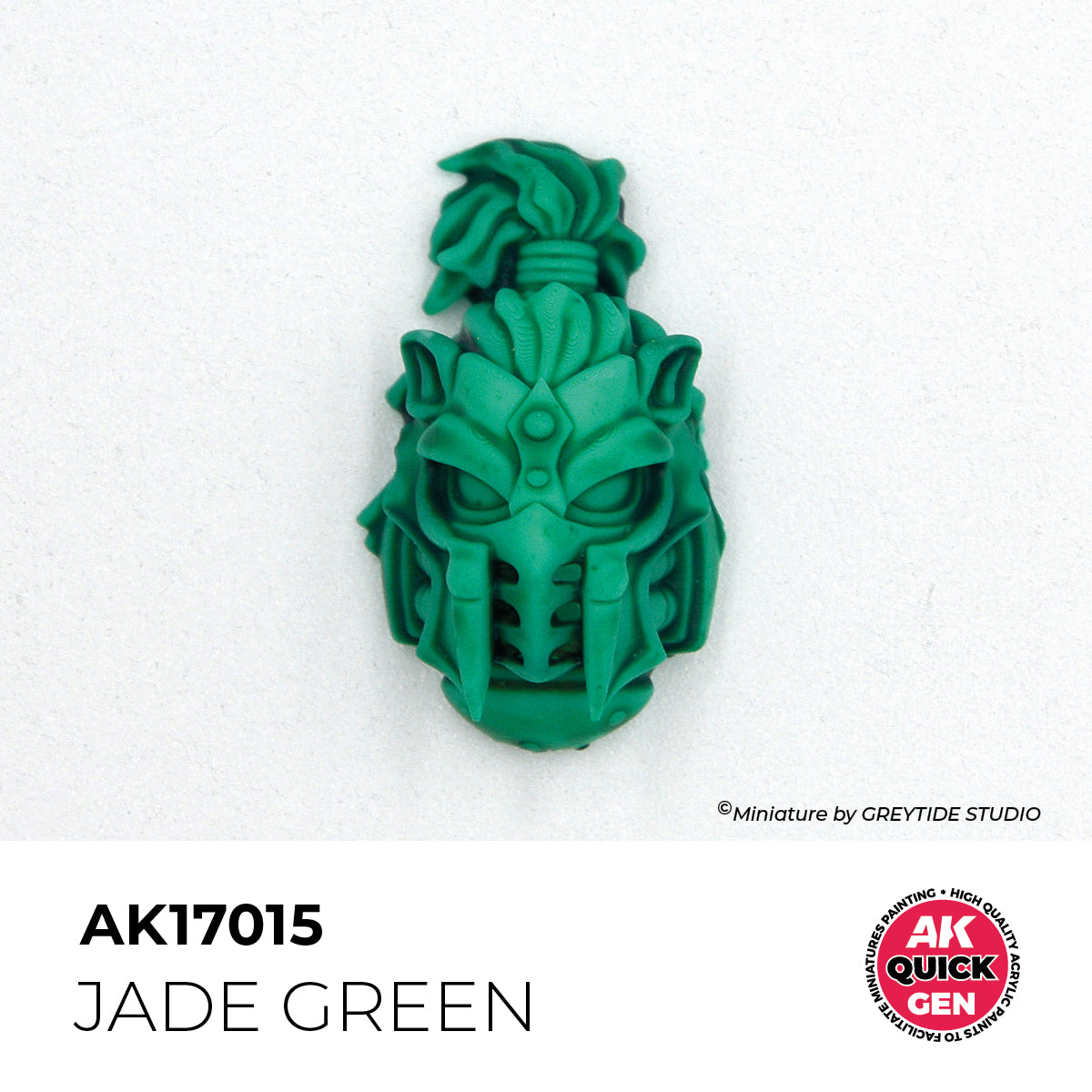 Pot de peinture AK Quick Gen AK17015 Jade Green - Vert Jade 18 ml, détail 1