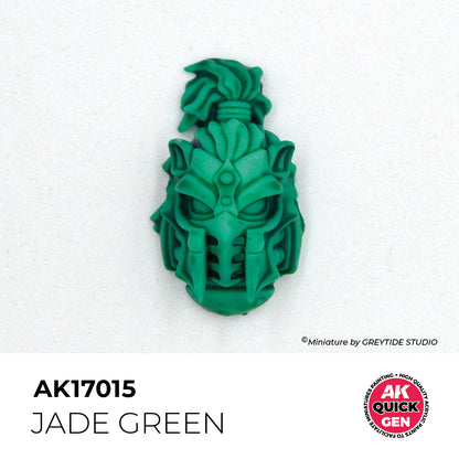 Pot de peinture AK Quick Gen AK17015 Jade Green - Vert Jade 18 ml, détail 1