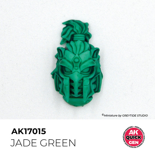 Pot de peinture AK Quick Gen AK17015 Jade Green - Vert Jade 18 ml, détail 1