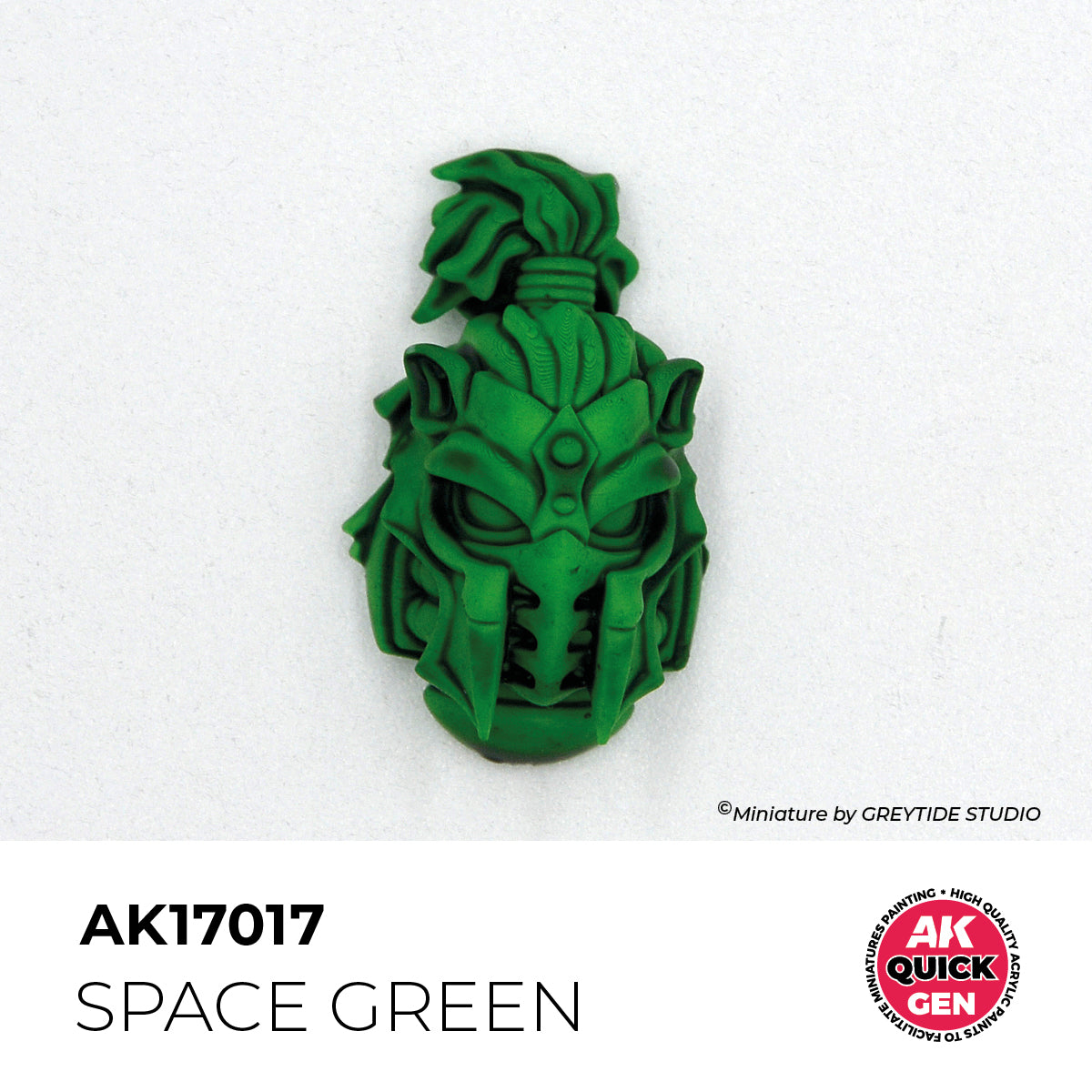 Pot de peinture AK Quick Gen AK17017 Space Green - Vert Spatial 18 ml, détail 1