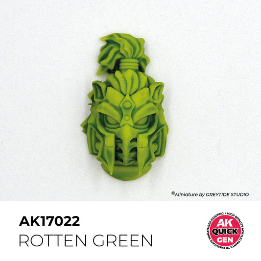 Pot de peinture AK Quick Gen AK17022 Rotten Green - Vert Pourri 18 ml, détail 1