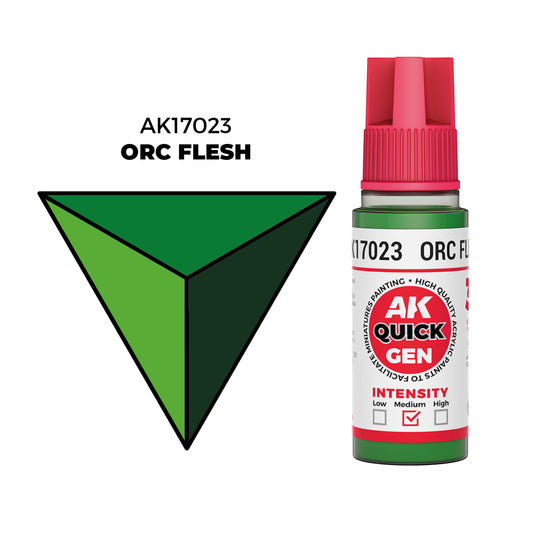 Pot de peinture AK Quick Gen AK17023 Orc Flesh - Chair d'Orc 18 ml