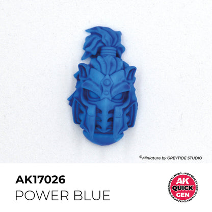 Pot de peinture AK Quick Gen AK17026 Power Blue - Bleu Puissant 18 ml, détail 1