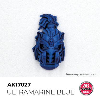 Pot de peinture AK Quick Gen AK17027 Ultramarine Blue - Bleu Outremer 18 ml, détail 1