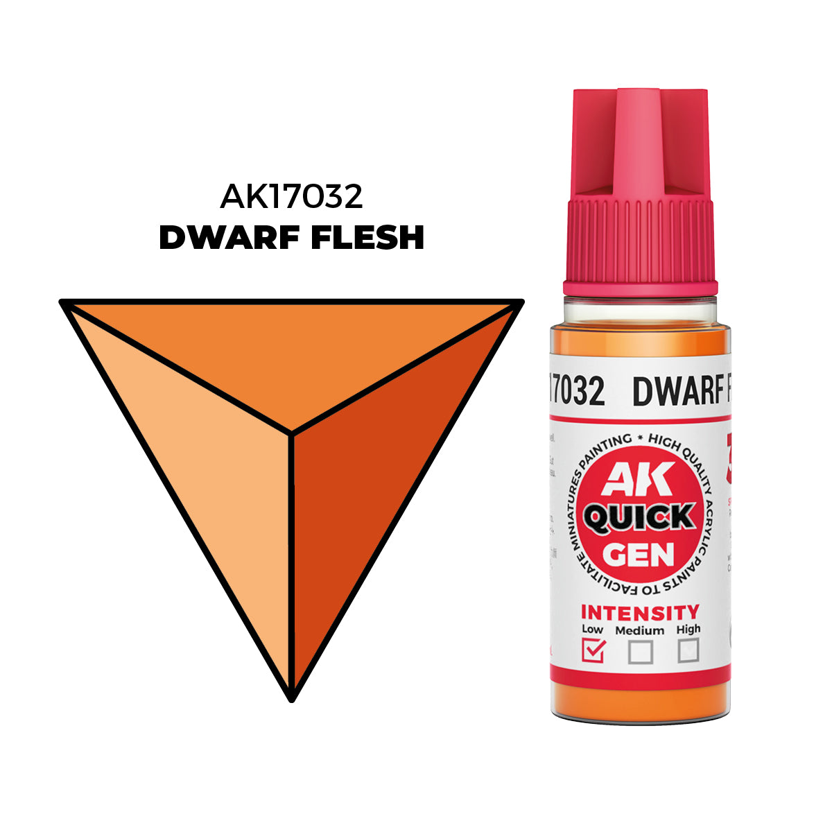 Pot de peinture AK Quick Gen AK17032 Dwarf Flesh - Chair Naine 18 ml