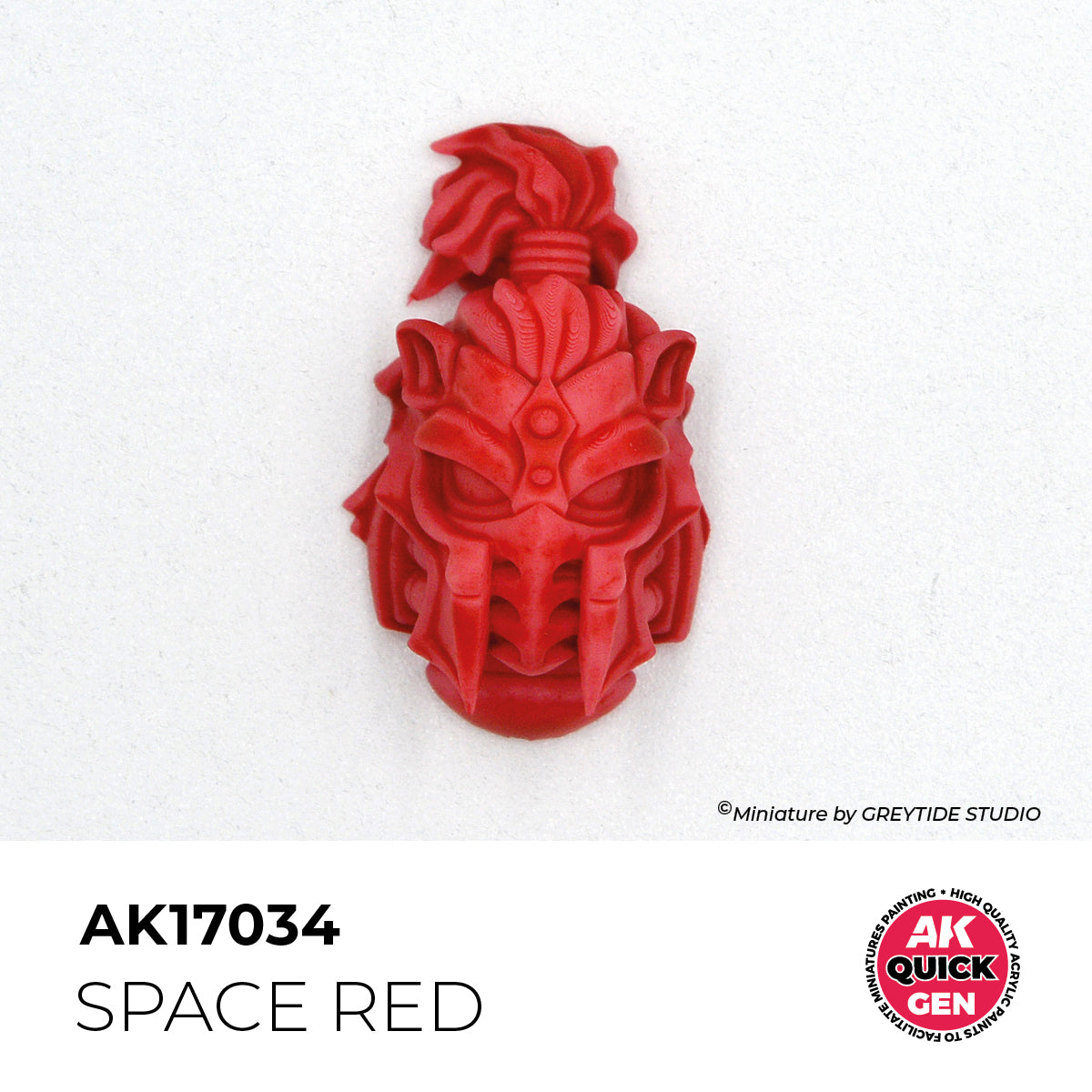 Pot de peinture AK Quick Gen AK17034 Space Red - Rouge Spatial 18 ml, détail 1