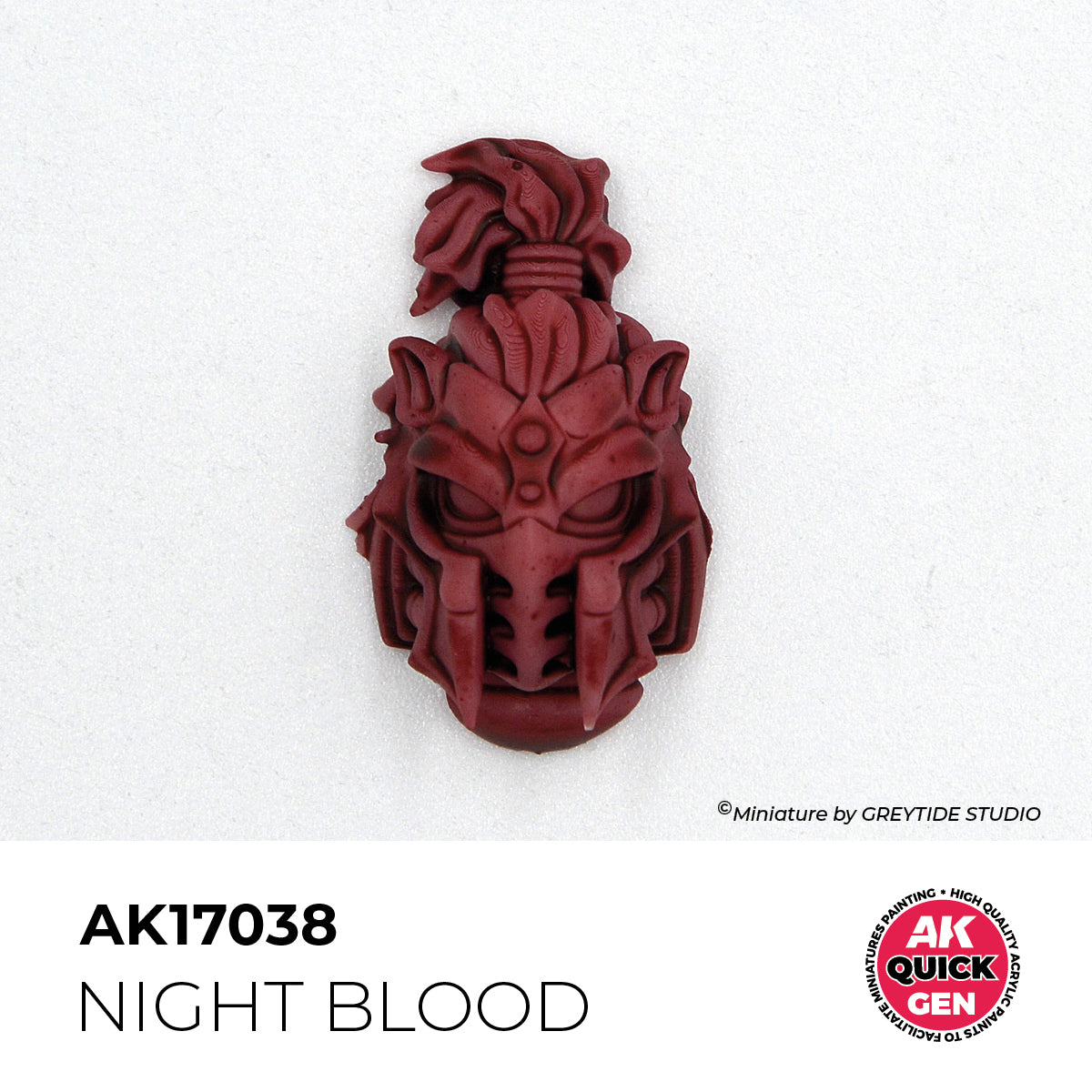 Pot de peinture AK Quick Gen AK17038 Night Blood - Sang Nocturne 18 ml, détail 1