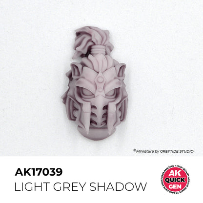 Pot de peinture AK Quick Gen AK17039 Light Grey Shadow - Ombre Gris Clair 18 ml, détail 1