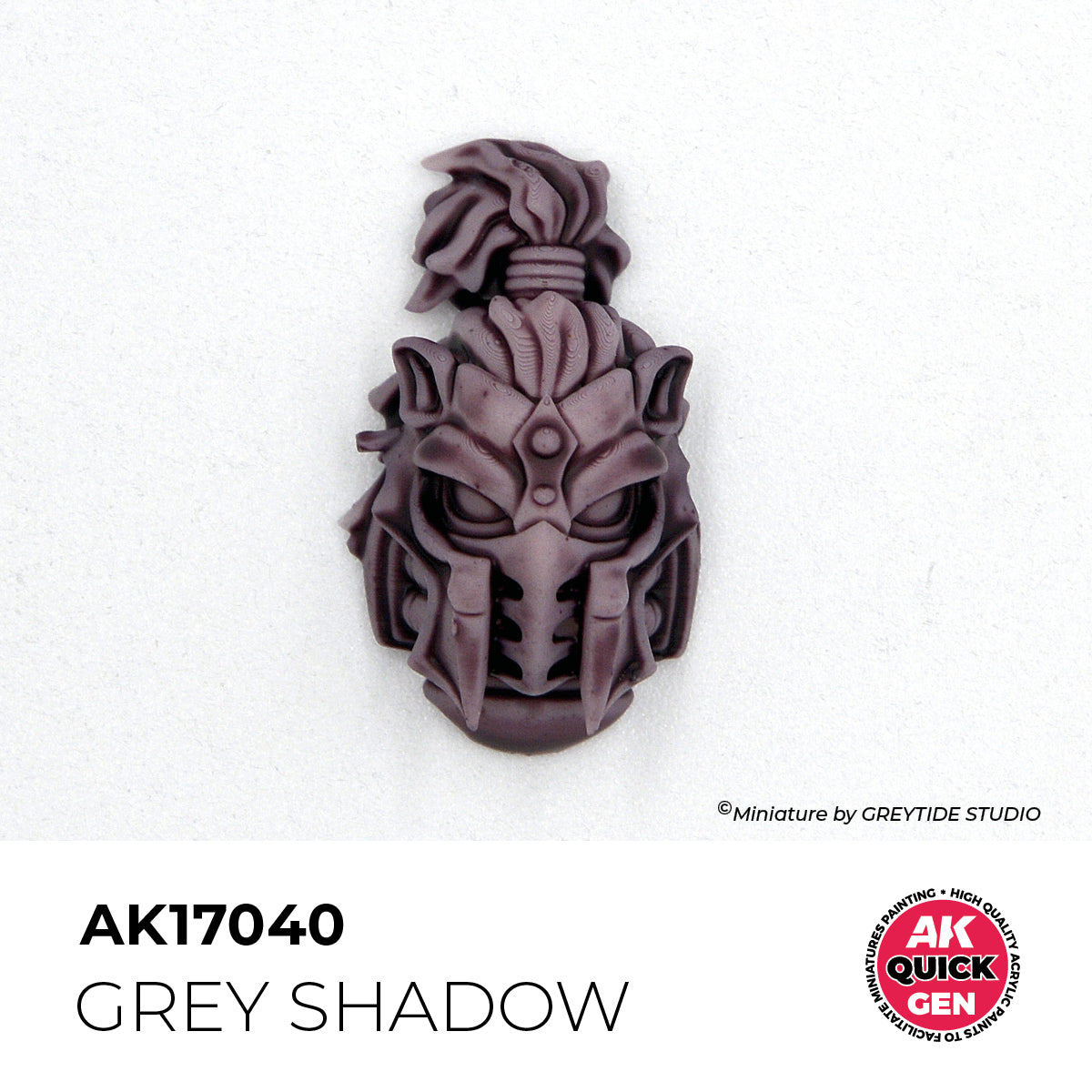 Pot de peinture AK Quick Gen AK17040 Grey Shadow - Ombre Grise 18 ml, détail 1