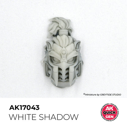 Pot de peinture AK Quick Gen AK17043 White Shadow - Ombre Blanche 18 ml, détail 1