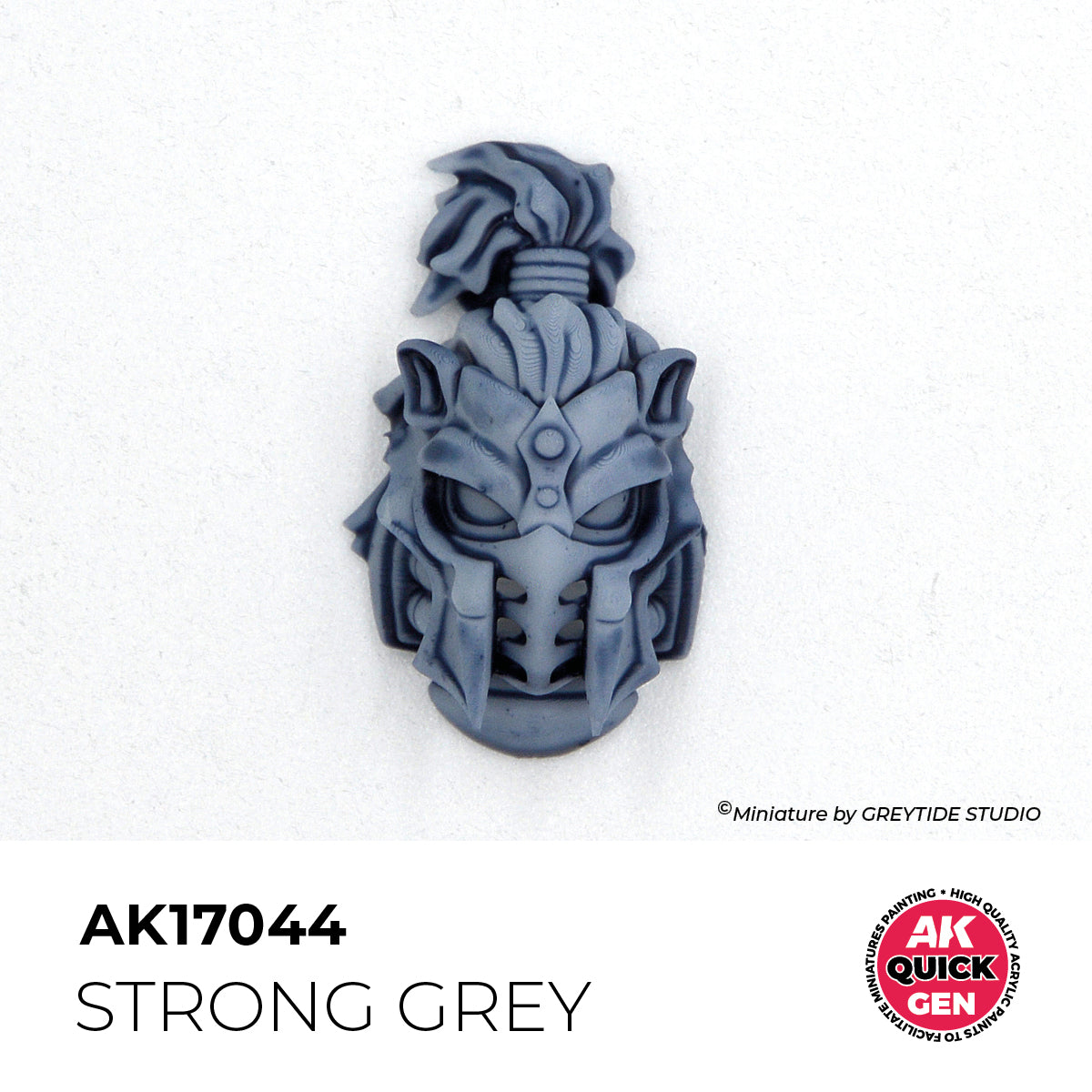 Pot de peinture AK Quick Gen AK17044 Strong Grey - Gris Fort 18 ml, détail 1