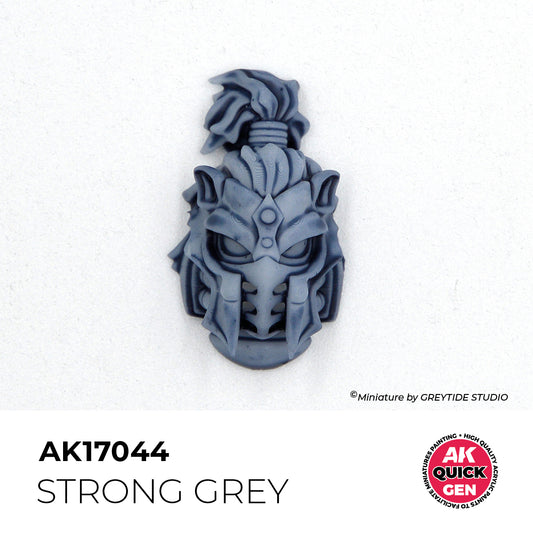 Pot de peinture AK Quick Gen AK17044 Strong Grey - Gris Fort 18 ml, détail 1