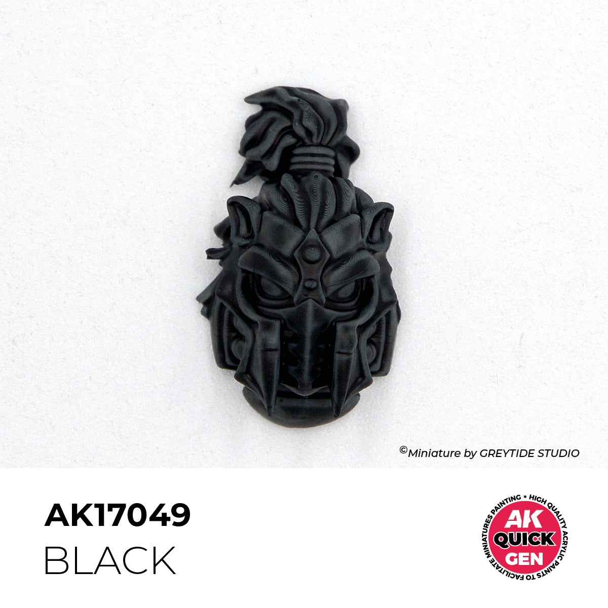 Pot de peinture AK Quick Gen AK17049 Black - Noir 18 ml, détail 1