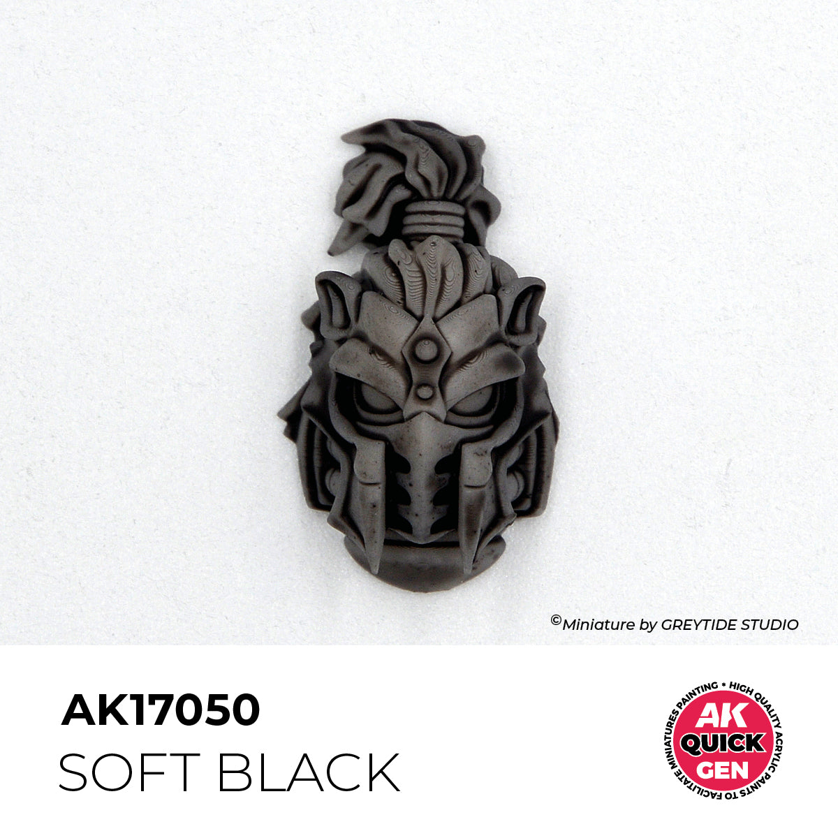 Pot de peinture AK Quick Gen AK17050 Soft Black - Noir Doux 18 ml, détail 1