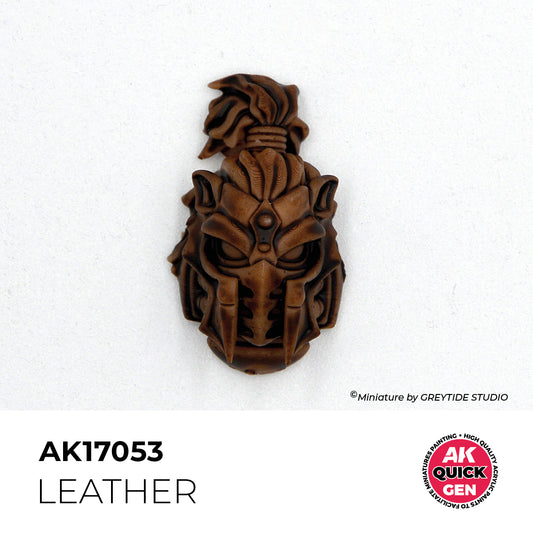 Pot de peinture AK Quick Gen AK17053 Leather - Cuir 18 ml, détail 1
