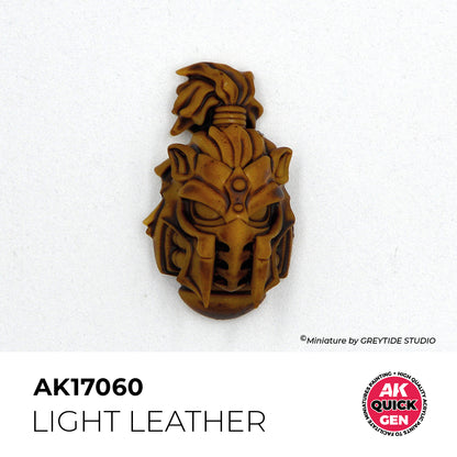 Pot de peinture AK Quick Gen AK17060 Light Leather - Cuir Clair 18 ml, détail 1