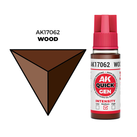 Pot de peinture AK Quick Gen AK17062 Wood - Bois 18 ml