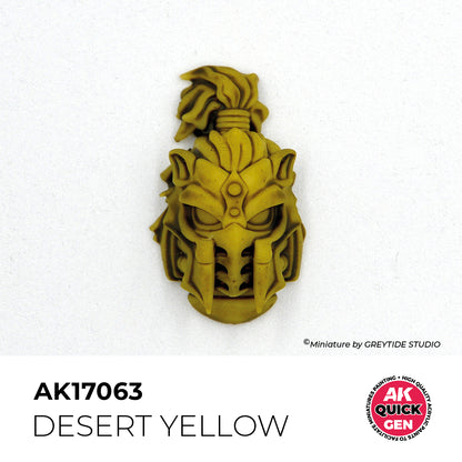 Pot de peinture AK Quick Gen AK17063 Desert Yellow - Jaune Désert 18 ml, détail 1