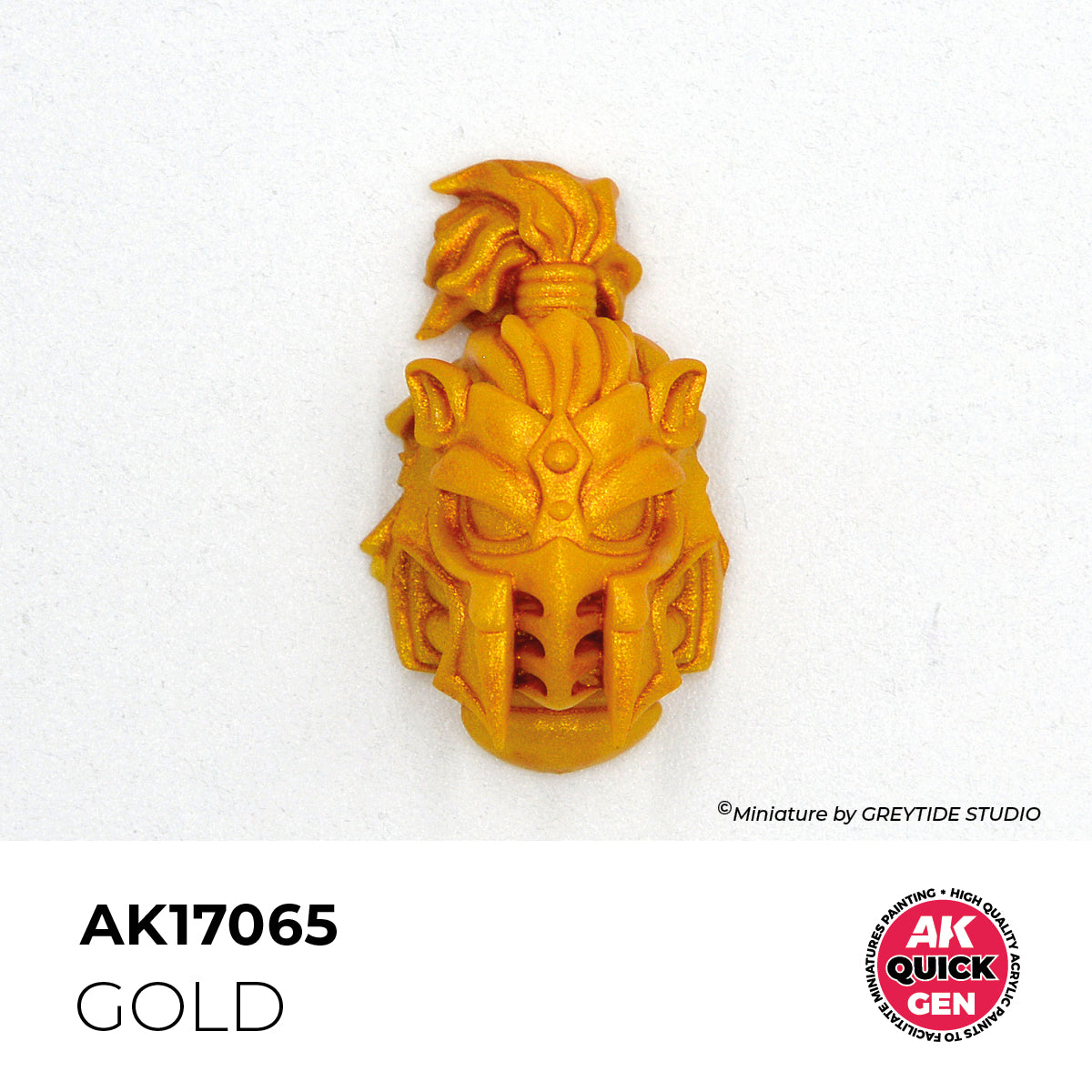 Pot de peinture AK Quick Gen AK17065 Gold - Or 18 ml, détail 1