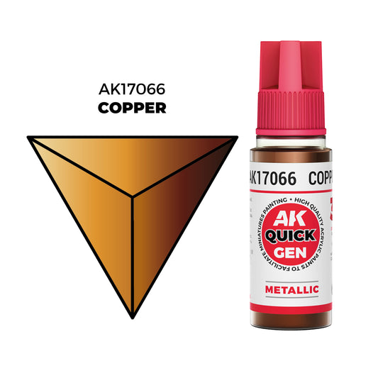 Pot de peinture AK Quick Gen AK17066 Copper - Cuivre 18 ml