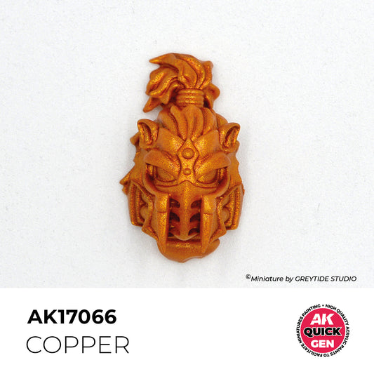 Pot de peinture AK Quick Gen AK17066 Copper - Cuivre 18 ml, détail 1
