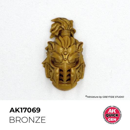 Pot de peinture AK Quick Gen AK17069 Bronze 18 ml, détail 1
