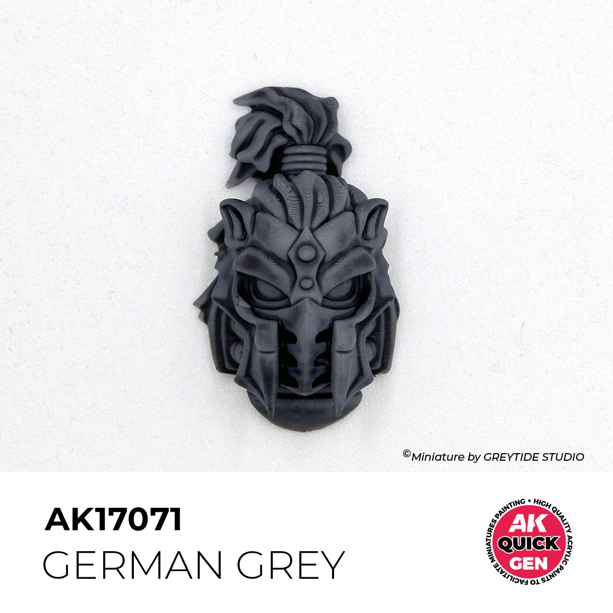 Pot de peinture AK Quick Gen AK17071 German Grey - Gris Allemand 18 ml, détail 1