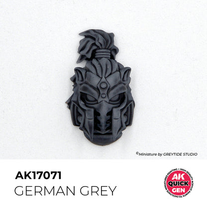 Pot de peinture AK Quick Gen AK17071 German Grey - Gris Allemand 18 ml, détail 1