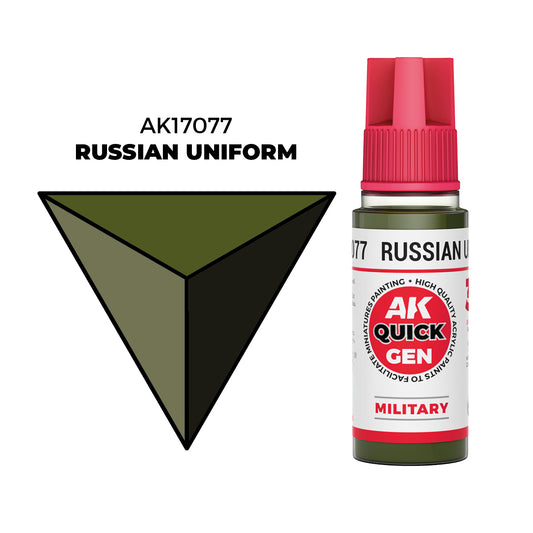 Pot de peinture AK Quick Gen AK17077 Russian Uniform - Uniforme Russe 18 ml