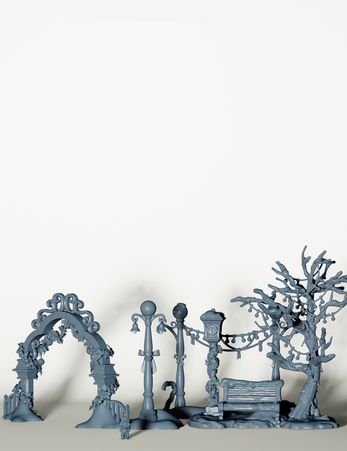 Village de Noël Féerique (Set de Décors)