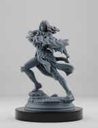 Elfe magicienne avec épée