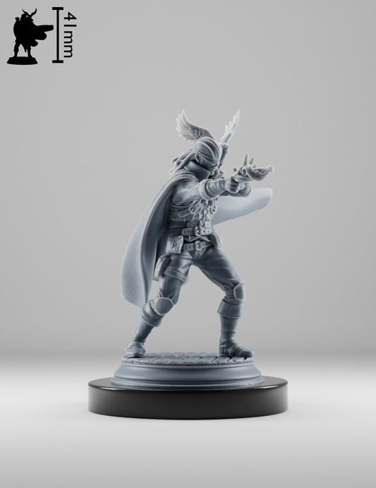 Gunslinger Aveugle avec son Corbeau