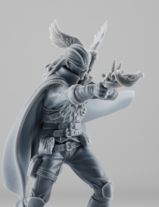 Gunslinger Aveugle avec son Corbeau