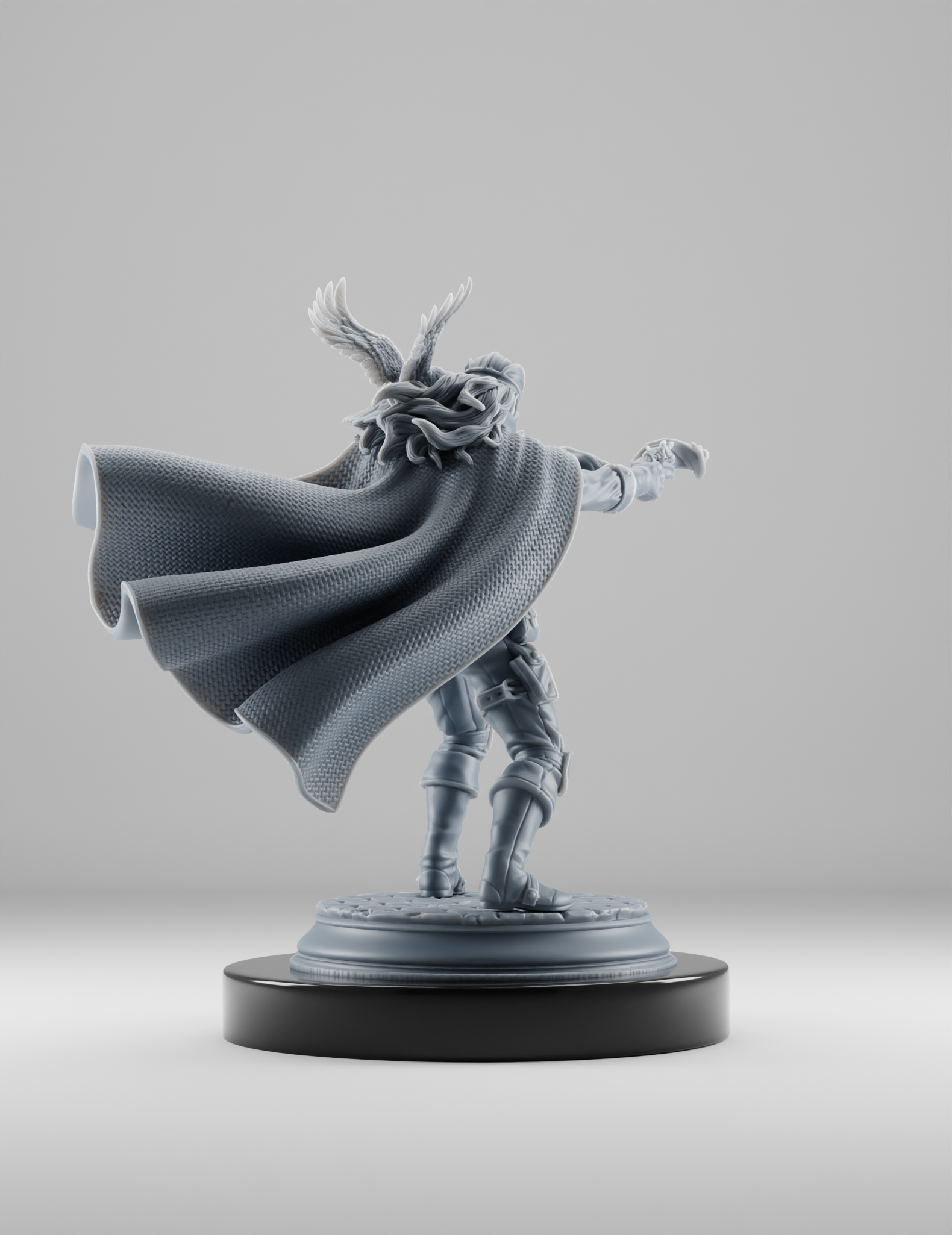 Gunslinger Aveugle avec son Corbeau