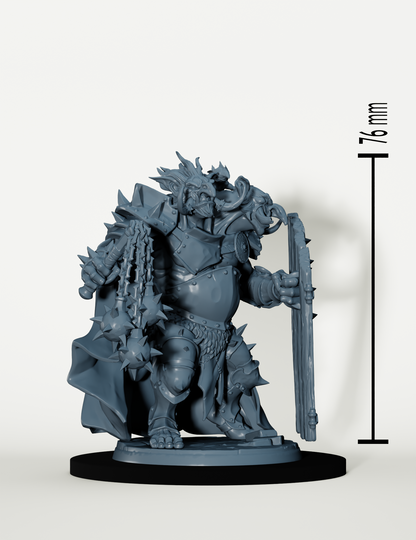 Troll en armure avec bouclier