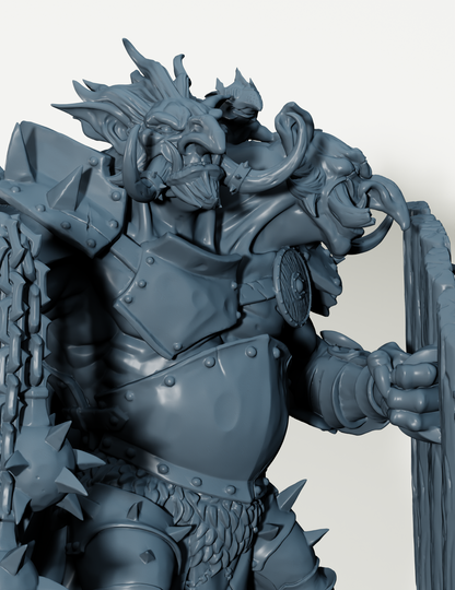 Troll en armure avec bouclier