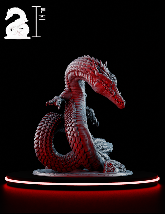 Linnorm de Feu - Dragon Serpentin