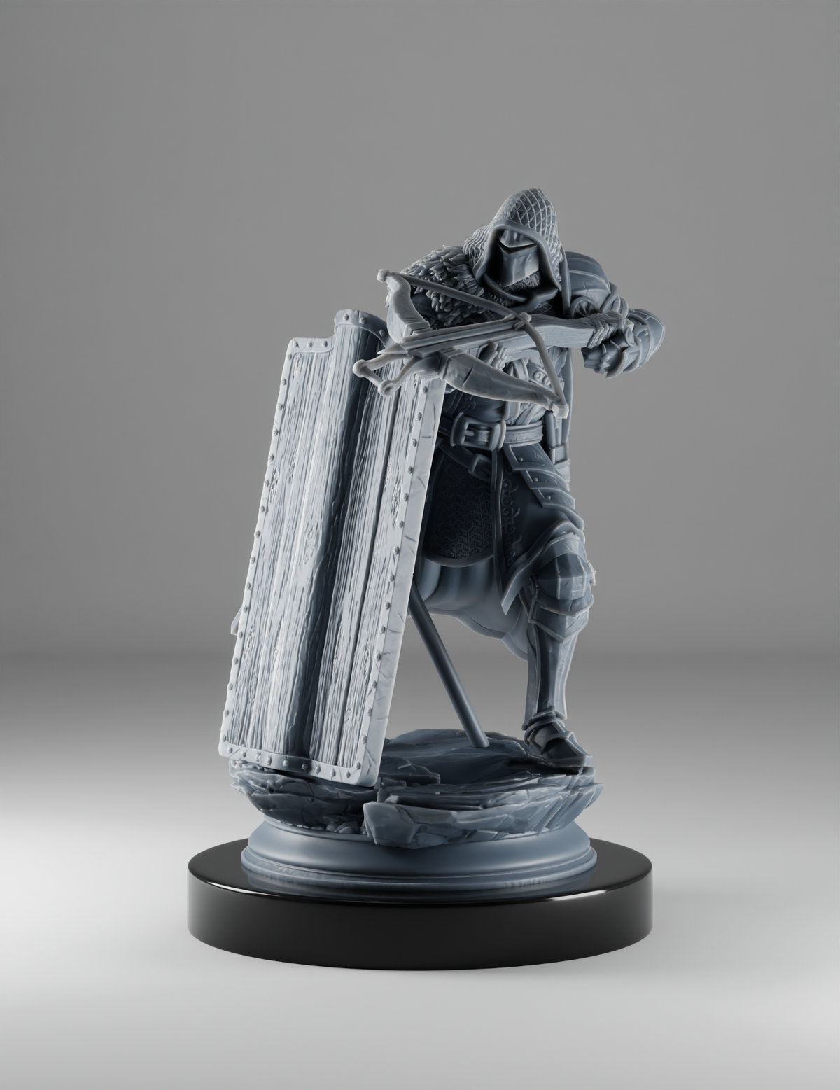 Arbalétrier Médiéval au Pavois