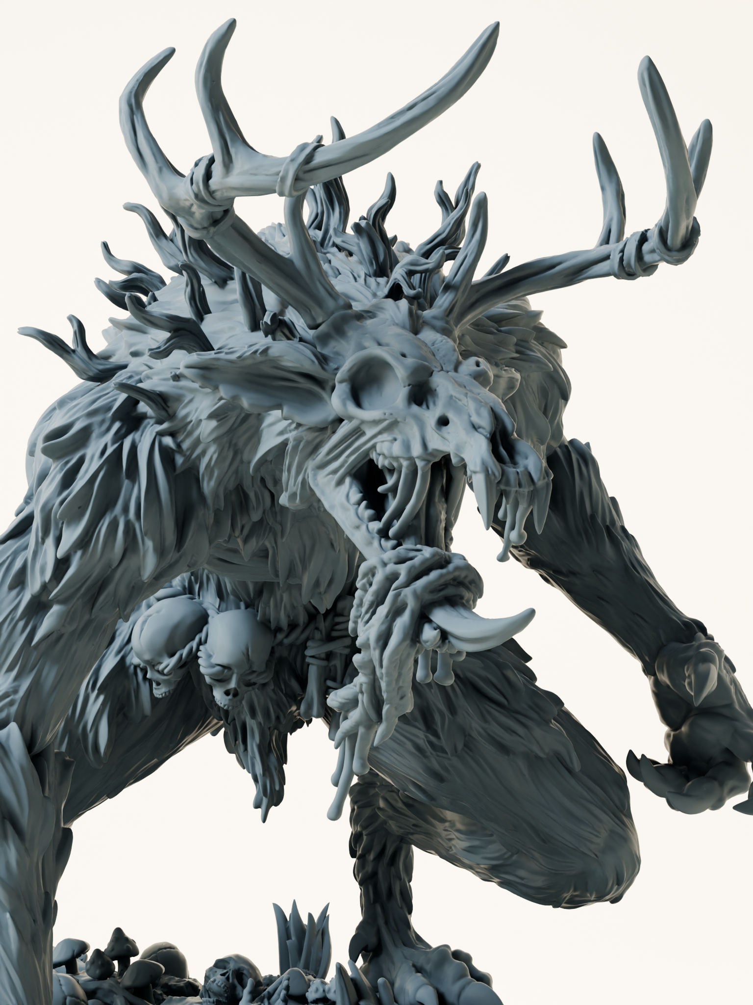 Monstre lycanthrope cornu