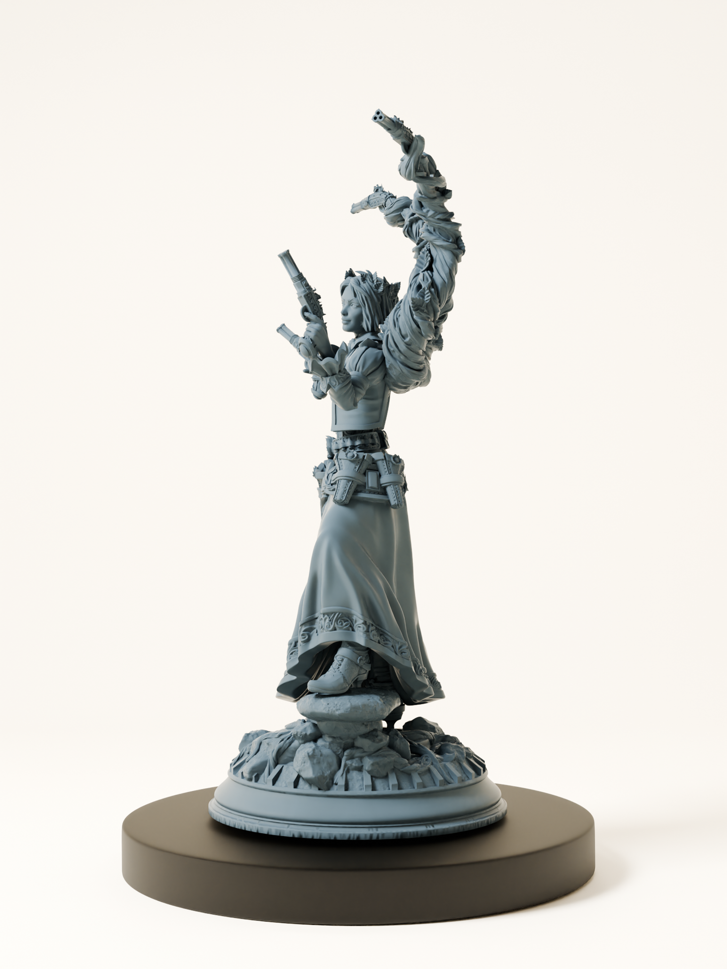 Demi-elfe druide tireuse